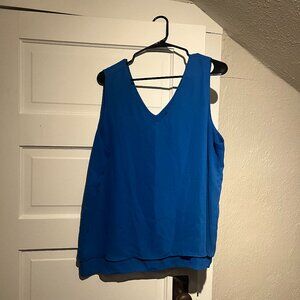 Ann Taylor Factory Blue Tank - XL